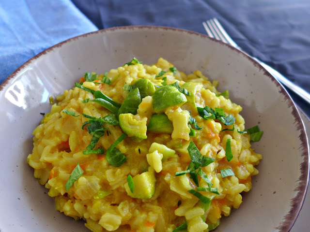 Rižota (korenje, rumena leča, arborio in brstični)